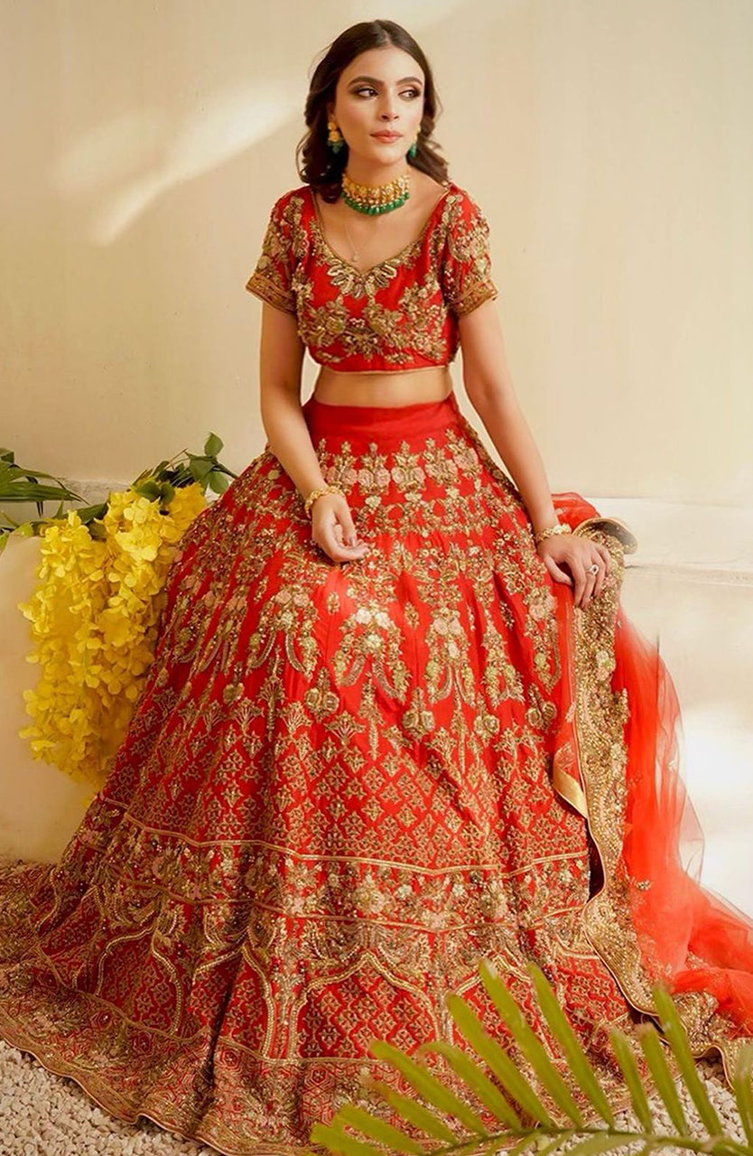 Surkhi Lehnga Choli