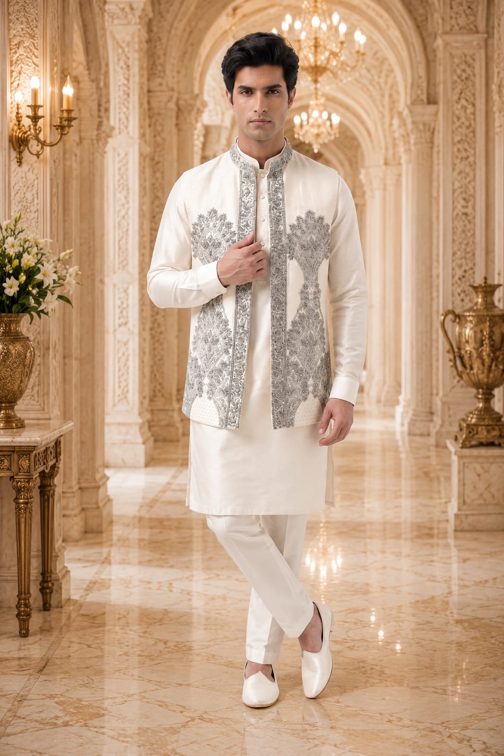 Afsana Awami Waistcoat